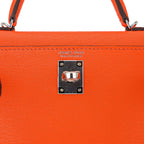 Verso Mini Kelly 20 Sellier Bag Feu & Terre Battue Chevre Leather with Palladium Hardware