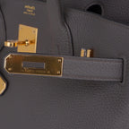 Birkin 30 Bag Etain Gray Coveted Gold Hardware Togo