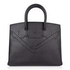 Shadow Birkin 35 Bag Limited Edition Black Swift Leather New