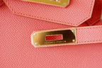 Birkin 35 Bag Flamingo Pink Gold Hardware Rare