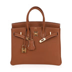 Birkin 25 Bag Gold Togo Leather with Gold Hardware