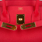 Birkin 30 Bag Rouge Casaque Gold Hardware Epsom Leather