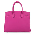 Birkin 30 Bag Rose Pourpre Pink Togo Palladium
