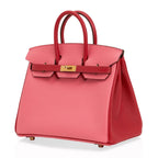 Birkin 25 HSS Bag Rose Azalee Rouge Casaque Epsom Gold Hardware