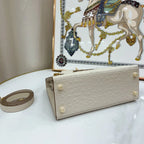 Kelly With Beton Ostrich Sellier Gold Harrdware