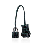 Kelly 28 Sellier Verso Vert Cypress / Vert Jade Bag Alligator Palladium Hardware