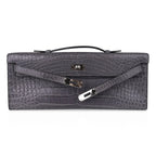 Kelly Cut Bag Gris Paris Grey Matte Alligator Palladium VERY rare