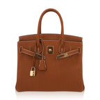 Birkin 30 Bag Barenia Faubourg Leather with Gold Hardware