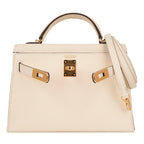 Mini Kelly 20 Bag Sellier Nata Epsom with Gold Hardware