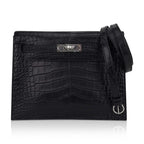 Limited Edition Kelly Danse Bag Matte Black Crocodile
