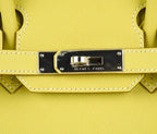 Birkin 30 Bag Rare Lime Candy Limited Edition Gris Perle Interior Palladium