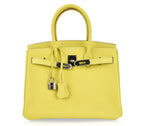 Birkin 30 Bag Rare Lime Candy Limited Edition Gris Perle Interior Palladium