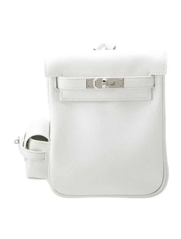 Kelly White Jump Backpack Palladium Hardware