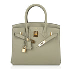 Birkin 30 Bag Sage (Sauge) Clemence Leather Gold Hardware