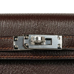 Kelly 20 Bi-Color Mini Sellier Bag Havane / Etrusque Chevre Palladium