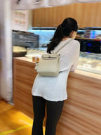 Kelly White Jump Backpack Palladium Hardware