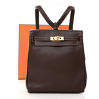 Kelly Ado Backpack 20 Chocolate Gulliver Palladium Hardware