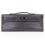 Kelly Cut Bag Gris Paris Grey Matte Alligator Palladium VERY rare