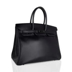 Birkin 35 Bag So Black Box Leather Limited Edition Very Rare
