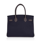 Special Order HSS Birkin 30 Bag Blue Nuit & Etain Togo Leather with Brushed Palladium Hardware