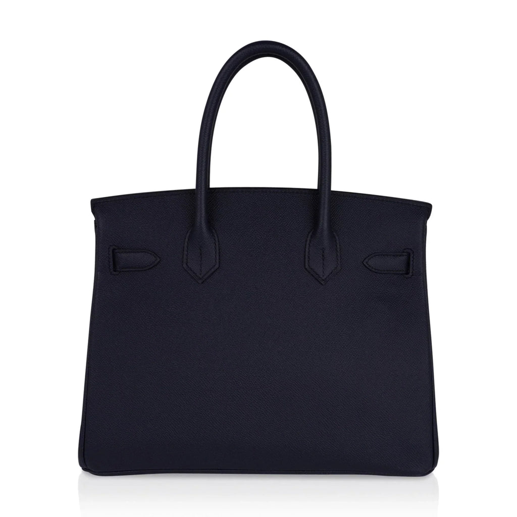 Birkin 30 Bag Indigo Epsom Palladium Hardware New w/ Box