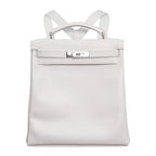 Kelly Ado 28 Bag White Evergrain Palladium Hardware