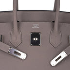 Birkin 30 Bag Gris Asphalte Togo Leather with Palladium Hardware