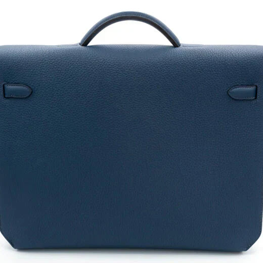 Kelly Depeches 36 Document Holder In Bleu De Prusse Togo Calfskin