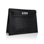 Limited Edition Kelly Danse Bag Matte Black Crocodile