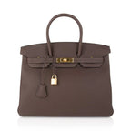 Birkin 35 Bag Chocolate Togo Gold Hardware
