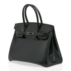Birkin 30 Bag So Black Limited Edition Box Leather