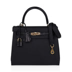 Kelly Touch 25 Retourne Bag Black Lizard / Togo Permabrass Hardware