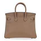 Birkin 25 Beige De Weimar Veau Jonathan Leather Gold Hardware