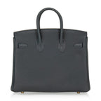 Birkin 25 Bag Vert Rousseau Togo Gold Hardware