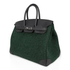 Birkin 35 Limited Edition Bi-Color Vert Anglais Feutre Vert Cypress Swift