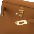 Kelly Danse Fringe Bag Sesame with Gold Hardware