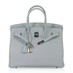Birkin 35 Bag Blue Bleu Pale Togo Palladium Hardware