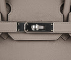 Birkin 30 Bag Gris Asphalte Togo Palladium Hardware