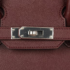 Birkin 30 Bag Bordeaux Epsom Palladium Hardware