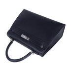 Verso Kelly Sellier 25 Bag Bleu de Minuit & Etrusque Veau Madame Leather with Palladium Hardware