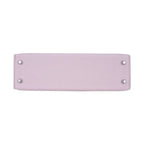 Mini Kelly 20 Bag Sellier Mauve Pale Chevre Leather with Palladium Hardware