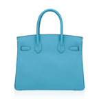 Birkin 30 Bag Blue du Nord Gold Hardware Epsom Leather