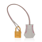Special Order HSS Birkin 30 Bag Rose Shocking & Gris Perle Chevre Leather with Brushed Gold Hardware