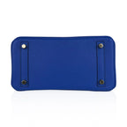 Birkin 25 Bag Blue Zellige Novillo Leather with Gold Hardware