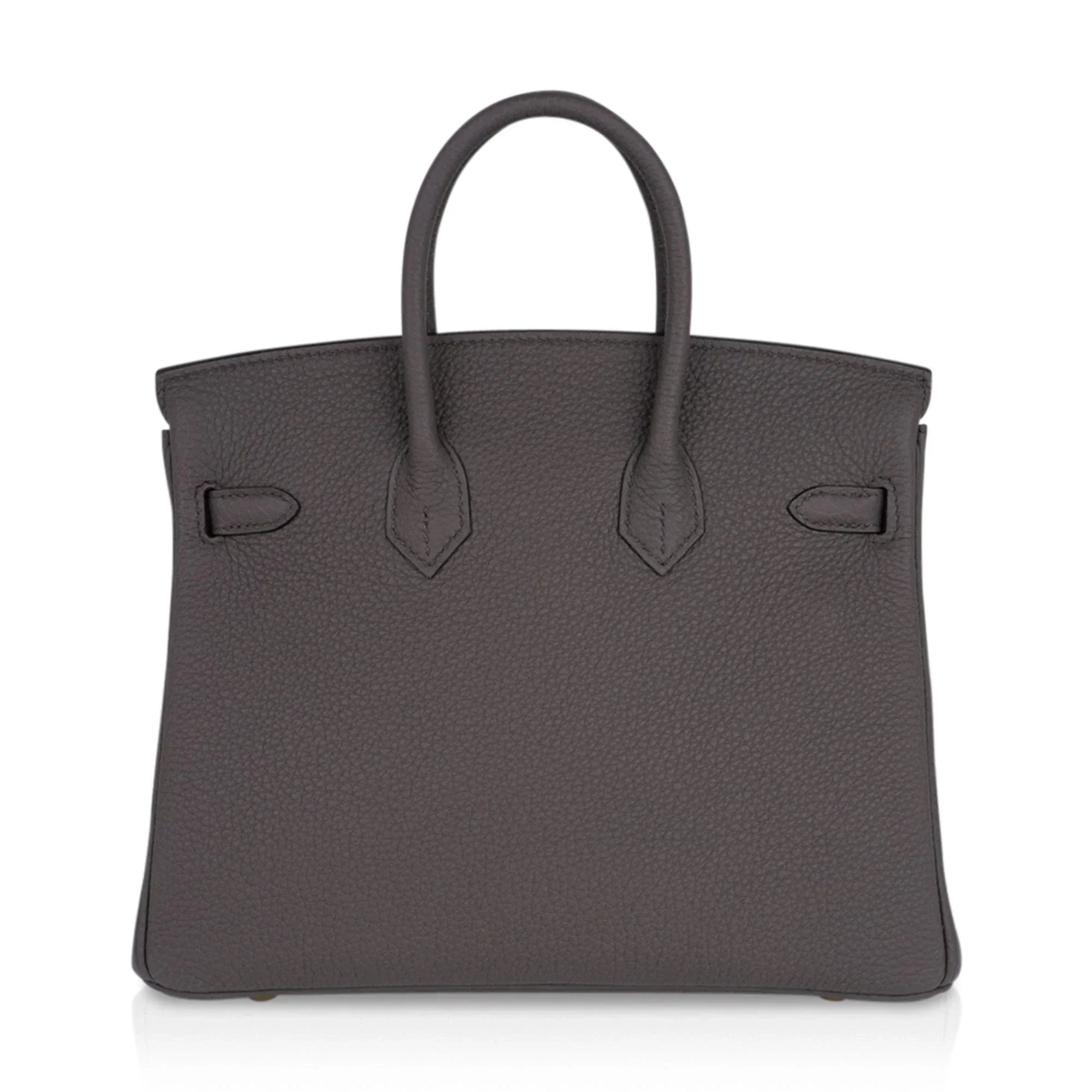 Birkin 25 Bag Etain Gold Hardware Togo Leather New w/Box