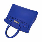 Birkin 30 Bag Blue Electric Novillo Leather with Palladium Hardware