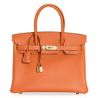 Birkin 30 Bag Abricot Gold Hardware Epsom Leather New w/ Box