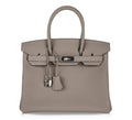 Birkin 30 Bag Gris Asphalte Togo Palladium Hardware