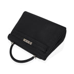 Kelly 32 Retourne Bag Black Togo Leather with Palladium Hardware