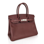 Birkin 30 Bag Bordeaux Epsom Palladium Hardware
